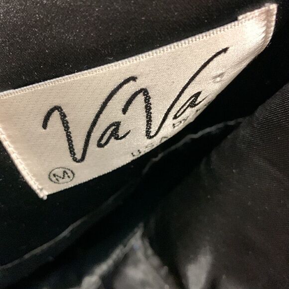 VA USA strapless satin black mini dress - Picture 5 of 5